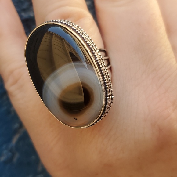 New Botswana Agate 925 Silver Ring. - Picture 4 of 16